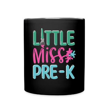 Miss Pre K Kindergarten Vorschule Einschulung - Tasse einfarbig - Schwarz - Vorne