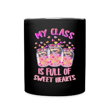 Ma classe est pleine d’école de professeurs de cœurs doux - Mug uni - noir - Devant