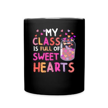 Ma classe est pleine d’école de professeurs de cœurs doux - Mug uni - noir - Devant