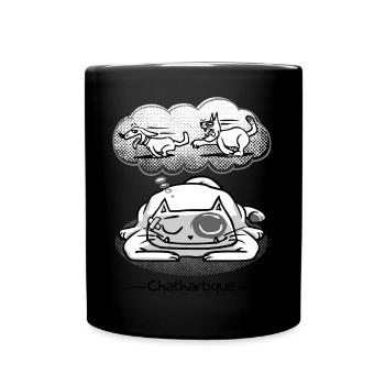 Un rêve chathartique - Mug uni - noir - Devant