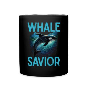 Killer whale killer whale watching Orca whale watching - Full Colour Mug - black - Front