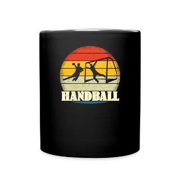 Accessoires de handball motif handball - Mug uni - noir - Devant