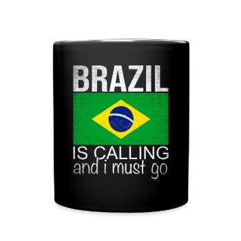 Citation Brésil - Mug uni - noir - Devant