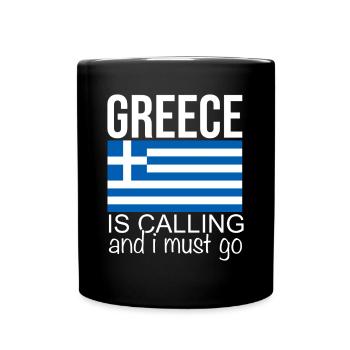 Grèce Dicton - Mug uni - noir - Devant