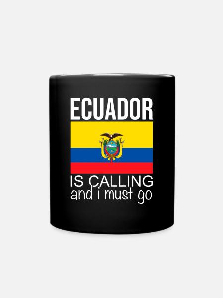 Ecuador Spruch - Tasse einfarbig - Schwarz
