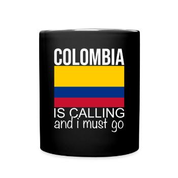 Colombia quote - Full Colour Mug - black - Front