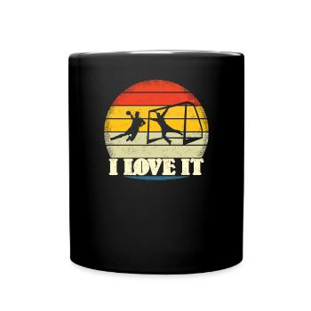 Accessoires de handball motif handball - Mug uni - noir - Devant