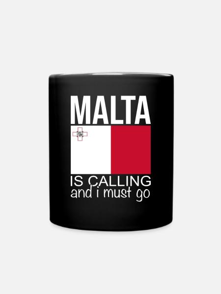 Malta Spruch - Tasse einfarbig - Schwarz