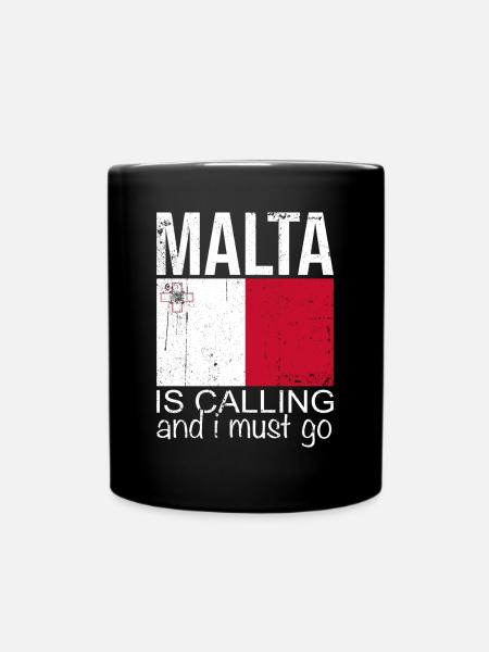 Malta Spruch - Tasse einfarbig - Schwarz