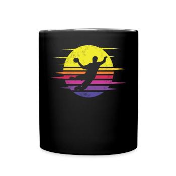 Accessoires de handball motif handball - Mug uni - noir - Devant