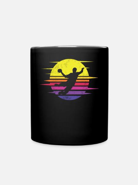 Handball Zubehör handballer Motiv - Tasse einfarbig - Schwarz
