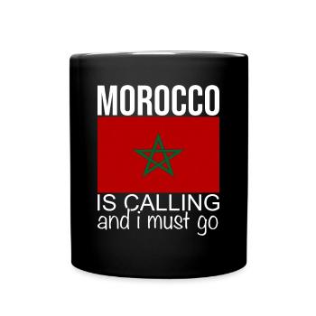 Citation Maroc - Mug uni - noir - Devant