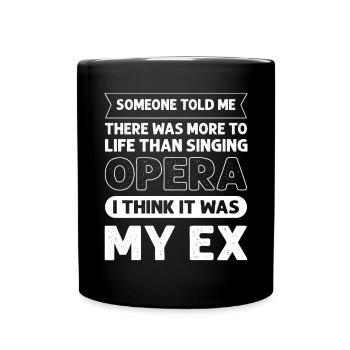 Sängermusikchor Musiker Theater Opera -Sänger - Tasse einfarbig - Schwarz - Vorne