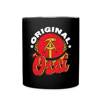 Ossi Original Ostdeutschland Osten - Tasse einfarbig - Schwarz - Vorne