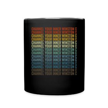 Channel your inner Winston C Winston C - Full Colour Mug - black - Front