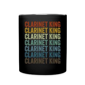 Clarinet King Clarinet Player King - Full Colour Mug - black - Front