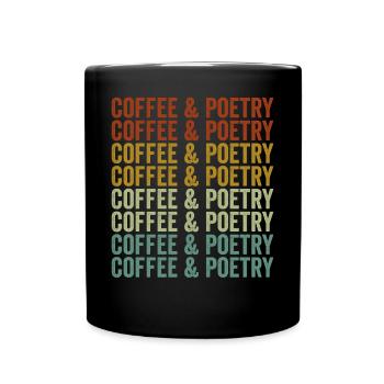 Café & Poésie Poète Poète Café - Mug uni - noir - Devant