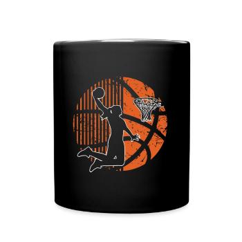 Basketball Basketballerin Frauen Basketball - Tasse einfarbig - Schwarz - Vorne