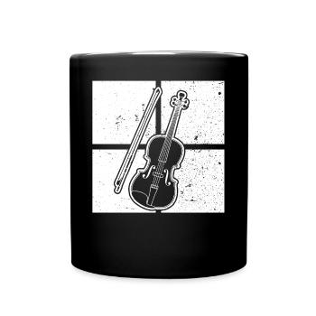 Violon Violoniste Violoniste - Mug uni - noir - Devant