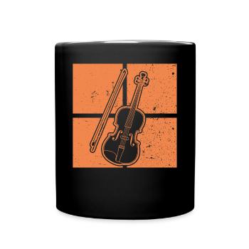 Violon Violoniste Violoniste - Mug uni - noir - Devant