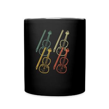 Violon Violoniste Violoniste - Mug uni - noir - Devant