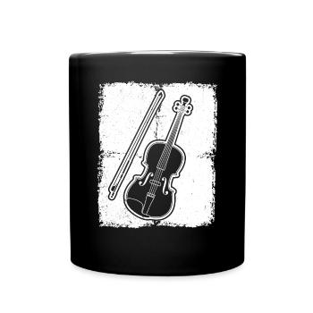 Violon Violoniste Violoniste - Mug uni - noir - Devant