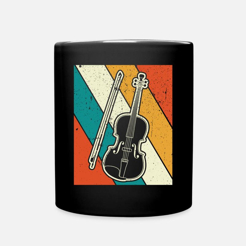 Geige Violine Geiger Violinist - Tasse einfarbig - Schwarz