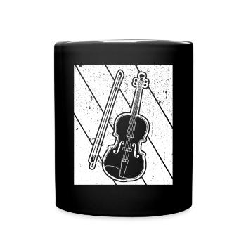 Violon Violoniste Violoniste - Mug uni - noir - Devant