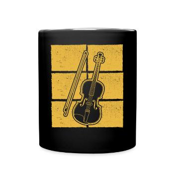 Violon Violoniste Violoniste - Mug uni - noir - Devant