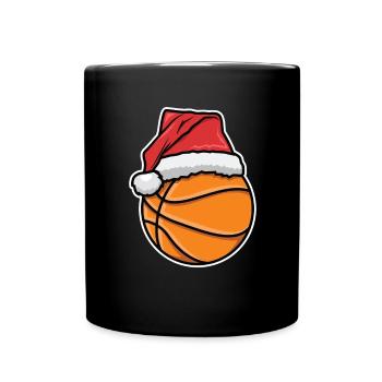 Basketball player Xmas - Full Colour Mug - black - Front