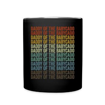 Papa du Babycado Avocado Papa - Mug uni - noir - Devant