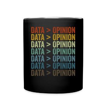 Daten > Meinungsstatistik-Datenwissenschaftler - Tasse einfarbig - Schwarz - Vorne