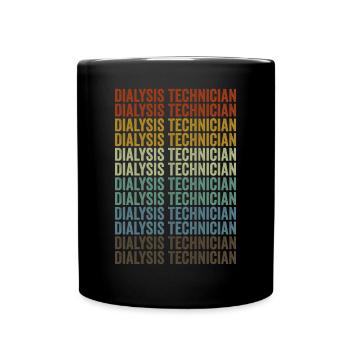 Dialyse-Techniker Dialyse-Techniker - Tasse einfarbig - Schwarz - Vorne