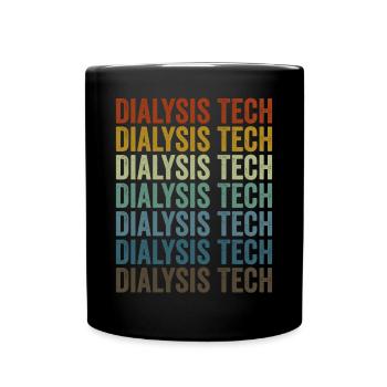 Dialyse-Techniker Dialyse-Techniker Leopard Print - Tasse einfarbig - Schwarz - Vorne