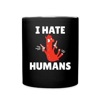 Llama Gift Llama Lover Gift - Full Colour Mug - black - Front