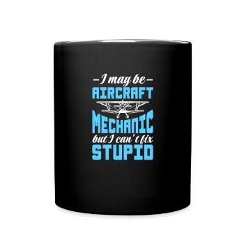 Mécanicien d’aéronefs - Mug uni - noir - Devant