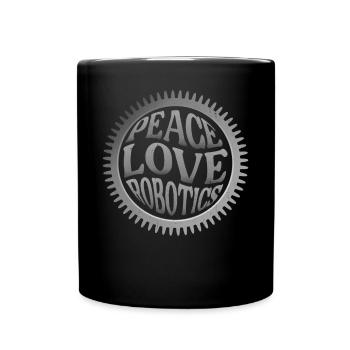 Robot Robotics Engineer Female - Full Colour Mug - black - Front