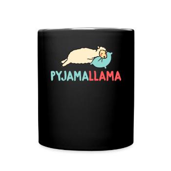 Lama Geschenk Lama Liebhaber Geschenk - Tasse einfarbig - Schwarz - Vorne