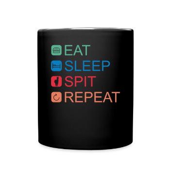 Llama Gift Llama Lover Gift - Full Colour Mug - black - Front