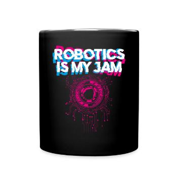 Robot Robotics Engineer Robotics - Tasse einfarbig - Schwarz - Vorne