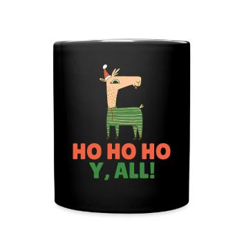 Lama Geschenk Lama Liebhaber Geschenk - Tasse einfarbig - Schwarz - Vorne