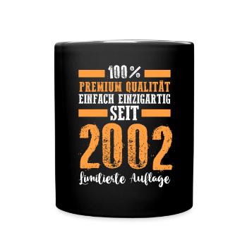 2004 21 Jahre Geburtstag - Tasse einfarbig - Schwarz - Vorne