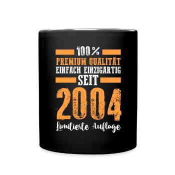2004 19 Jahre Geburtstag - Tasse einfarbig - Schwarz - Vorne