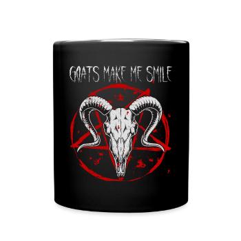 Satanist Baphomet Satanismus - Tasse einfarbig - Schwarz - Vorne