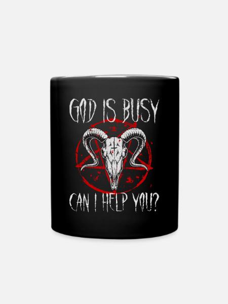 Satanist Baphomet Satanismus - Tasse einfarbig - Schwarz