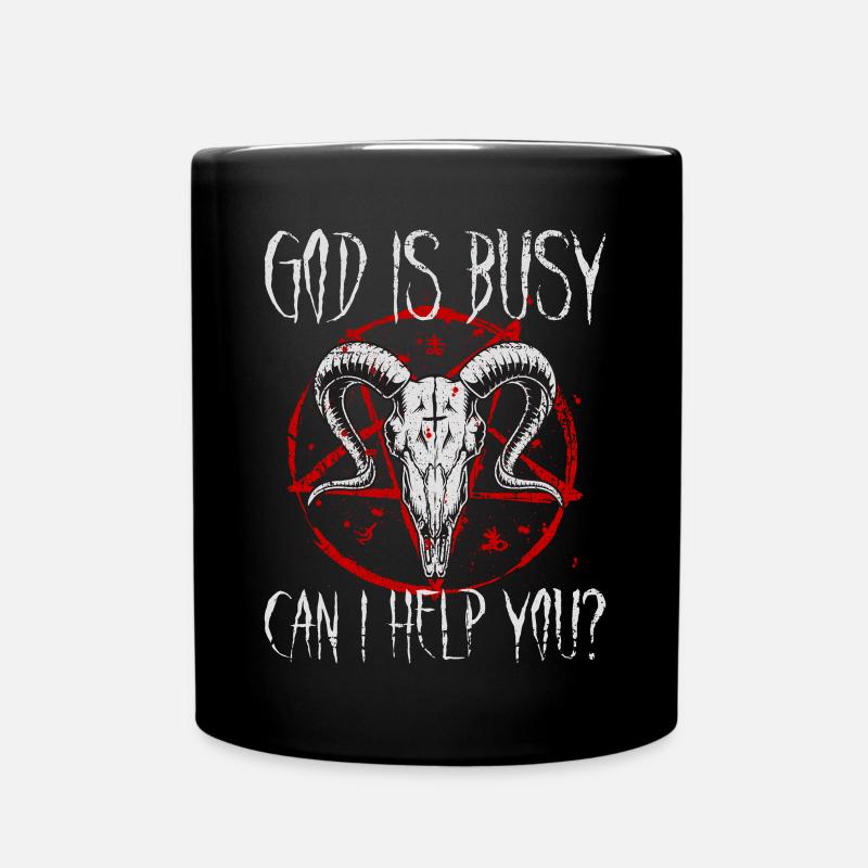 Satanist Baphomet Satanismus - Tasse einfarbig - Schwarz