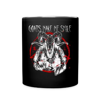 Satanist Baphomet Satanismus - Tasse einfarbig - Schwarz - Vorne