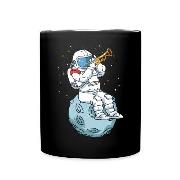 Trumpet Astronaut For Trumpet And Jazz Musicians - Tasse einfarbig - Schwarz - Vorne