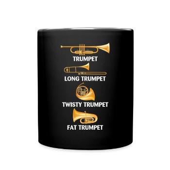 Types Of Trumpet For Trumpet Player - Tasse einfarbig - Schwarz - Vorne