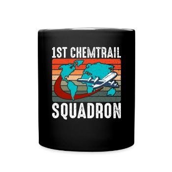Team Chemtrail Conspiracy Theory Pilote Avion - Mug uni - noir - Devant